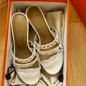 Hermes Ajaccio Nappa sandal 35 $1000